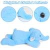 5lbs 24in Elephant Weighted Stuffed Animals, Weighted Stuffed Animal Elephant Pillows Plushies Gifts for Kids and Adults(Blue) view 2