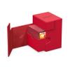 Ultimate Guard Flip'n'Tray 133+, Deck Case for 133 Double-Sleeved TCG Cards + Dice Tray, Red, Independent Magnetic Closure & Microfiber Inner Lining view 3