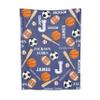 Personalized Sports Custom Baby Blankets with Name, Lightweight for All Seasons, Custom Baby Blanket As Festival Gifts Collection- Sofa, Living Room, Vacation House 40"x50" for Kids/Children view 1