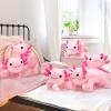 Libima 5 Pcs 12 Inch Axolotl Stuffed Animal Pillow Doll Cute Soft Axolotl Stuffed for Birthdays Gift Home Decoration(Pink) view 3