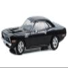 1971 Plymouth Barracuda Black John Wick: Chapter 4" (2023) Movie Hollywood Series 1/43 Diecast Model Car by Greenlight 86641 view 1