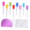 ULTECHNOVO 2sets Baby Feeding Droppers Pill Droppers Silicone Dishwasher Safe - for Newborns Boys Girls 8pcs*2 view 3