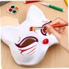 ABOOFAN 10pcs Blank Paper Masks for Cosplay White Masks for Masquerade Parties Cat Man Shapes Hand-painted Crafting Comfortable and Reusable view 3