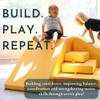 Foamnasium Wedge, Indoor Foam Playset, Soft Toddler and Active Kids Play Foam Wedge for Crawling, Climbing, Sliding and Jumping, Made in The US, Enhanced Navy view 3