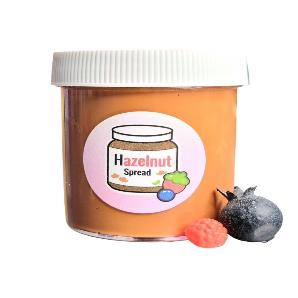 Chocolate Hazelnut Spread Slime 4oz  Handmade Scented Thick Glossy Slime with Chocolate Aroma & Berry Charms  Fun Sensory Toy for Ages 8+ Hoshimi Slimes