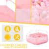 Foldable Ball Pit for Toddlers, Large Pop Up Ball Pits Kids Play Tent Crawl Playpen Ball Pool Playhouse Playpen with Storage Bag, for Boys Girls Dogs Cats Ferrets Indoor Outdoor, Light Pink view 3