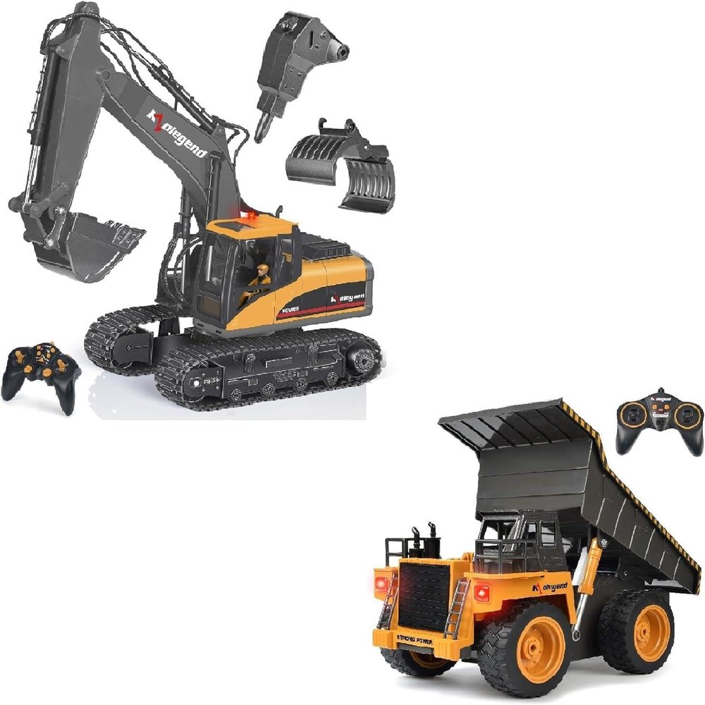 kolegend 3 in 1 Remote Control Excavator Remote Control Dump Truck