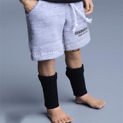 1/12 Scale Male Socks,Men's Sports Socks Stocking Clothes Accessory for 6inch Action Figure Body (Black)