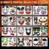 24 Pack Pumpkin Decorating Stickers, Face Stickers for Mini Small Pumpkin Make Your Own Face for Kids Toddlers Halloween Game Activities Gifts Party Favors view 3