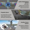 CKYSCHN RC Plane 4 Channel, Spitfire V2 RC Airplanes with 3 Level Mode to Learn Flight, Remote Airplanes for with Xpilot Stabilization Beginners Adults, One Key Aerobatic, Ready to Fly view 3