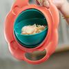 360 Degree Rotating Spill-Proof Toddler Bowl, Baby Food Bowl for Kids, Leakproof Mealtime Tableware with Fun Design view 4