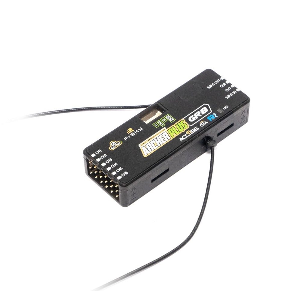 Archer Plus GR8 Receiver with 8 High-Precision PWM Channel Ports Access and ACCST D16 Modes for RC Model Airplane