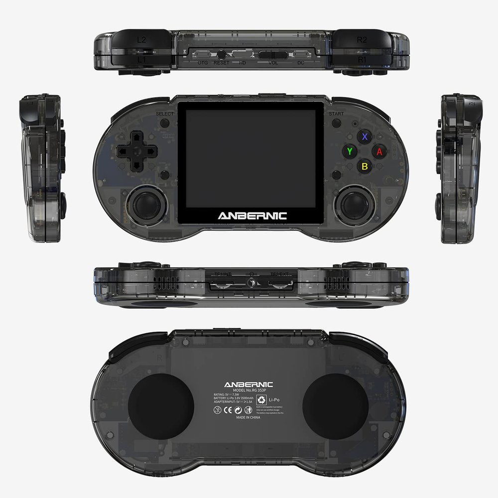 Plug & Play Video Games 128G Tf Card Built-in 4500 Games,Handheld Game with 3.5-inch IPS Screen Supports HDMI