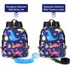Accmor Toddler Backpack Leash with Anti Lost Wrist Link, Cute Mini Child Walking Harnesses Keep Kids Close Back Pack Rope Tether Rein for Baby Boys (Navy Blue/Dino) view 4