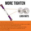 (2025 Upgrade) Adjustable Stainless Steel Turnbuckles/Camber Link for 1/10 Traxxas 4X4/2WD Slash VXL,Rustler VXL,Stampede VXL,Hoss 4X4 RC Car Hops Up Parts(Purple) view 3
