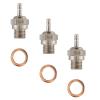 3-Pack Hot Spark Glow Plug N4 No.4 70117 Compatible with Kyosho HSP HPI Redcat 1/8 1/10 RC Nitro Engines Car Truck Buggy view 1
