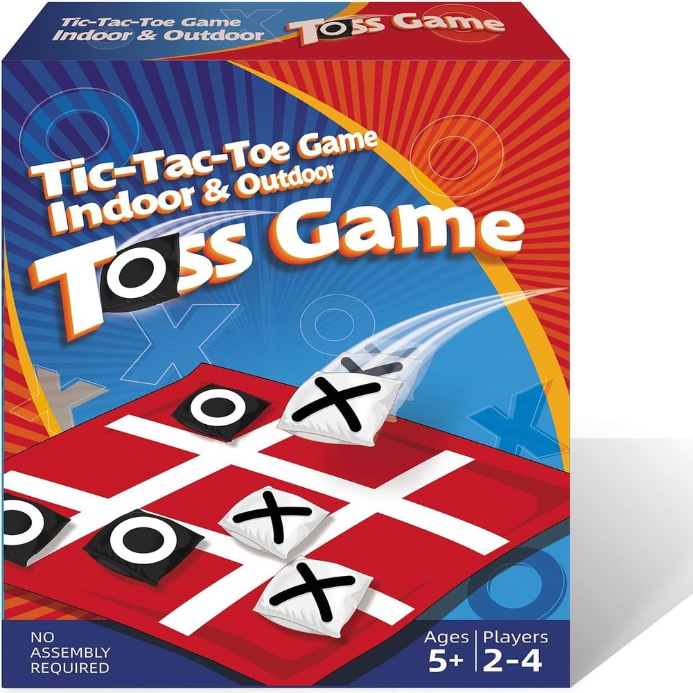 PJDRLLC Giant Tic Tac Toe Bean Bag Toss - Outdoor Camping Backyard Lawn Games for Kids Adults - Large Indoor Family Games for Christmas Party