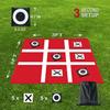 PJDRLLC Giant Tic Tac Toe Bean Bag Toss - Outdoor Camping Backyard Lawn Games for Kids Adults - Large Indoor Family Games for Christmas Party view 2