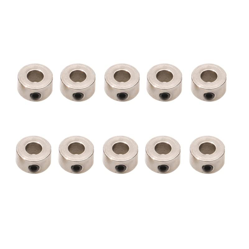 BrewJa 10PCS 2.1mm 3.1mm 4.1mm 5.1mm Metal Set Wheel Collar Lock Locker Axle/Shaft Landing Gear Stopper for RC Model Boat DIY Airplane (Color : 4.1mm)