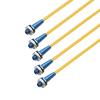 BrewJa 5PCS RC Boat Car Model Colorful Aluminum Alloy Antenna Seat Assembly Tube Sleeve with Cap+Mount Kit L320mm for DIY Accessories (Color : Blue and Yellow) view 1