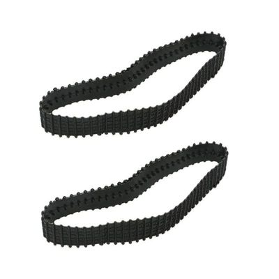 BrewJa 2PCS Rubber Tracks Caterpillar Tank Chassis 66/53/42cm Closed Track Tires for Rock Crawler RC Digger Excavator Wheel Spare Parts (Color : D 37x2cm)
