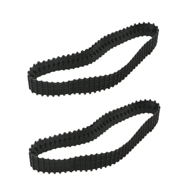BrewJa 2PCS Rubber Tracks Caterpillar Tank Chassis 66/53/42cm Closed Track Tires for Rock Crawler RC Digger Excavator Wheel Spare Parts (Color : D 37x2cm)