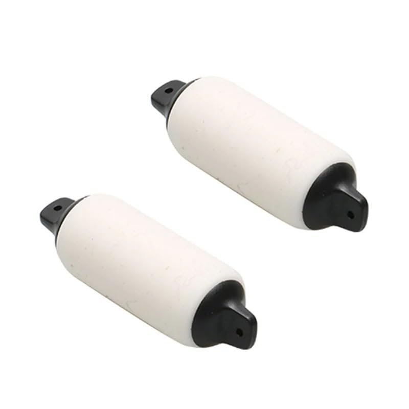 BrewJa 2PCS ABS/Silicone Crash Column Simulation Assembled Boat Model White Collision Bumping Post 20x8/22x10/29x12/34x15/38x18mm (Color : 38x18mm)