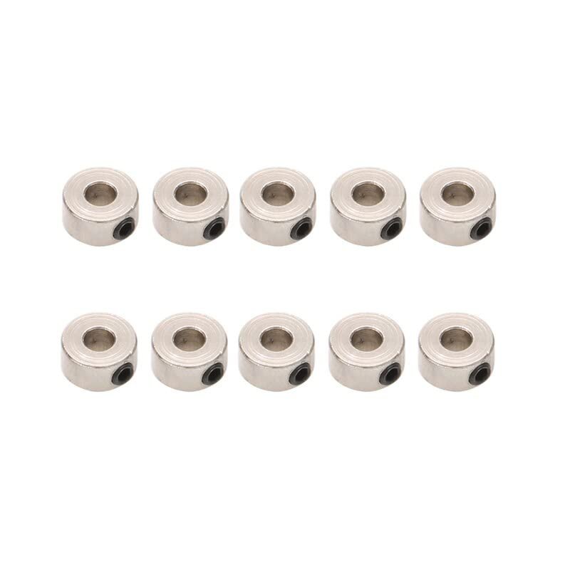 BrewJa 10PCS 2.1mm 3.1mm 4.1mm 5.1mm Metal Set Wheel Collar Lock Locker Axle/Shaft Landing Gear Stopper for RC Model Boat DIY Airplane (Color : 3.1mm)