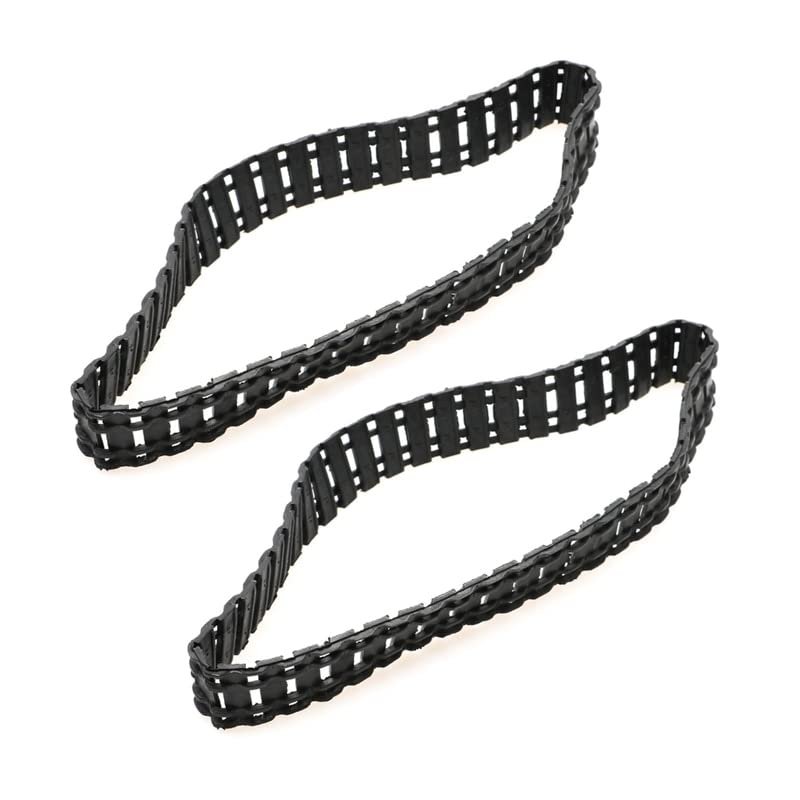 BrewJa 2PCS Rubber Tracks Caterpillar Tank Chassis 66/53/42cm Closed Track Tires for Rock Crawler RC Digger Excavator Wheel Spare Parts (Color : A 66 x 2.5cm)
