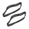 BrewJa 2PCS Rubber Tracks Caterpillar Tank Chassis 66/53/42cm Closed Track Tires for Rock Crawler RC Digger Excavator Wheel Spare Parts (Color : A 66 x 2.5cm) view 1