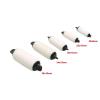 BrewJa 2PCS ABS/Silicone Crash Column Simulation Assembled Boat Model White Collision Bumping Post 20x8/22x10/29x12/34x15/38x18mm (Color : 20x8mm) view 4