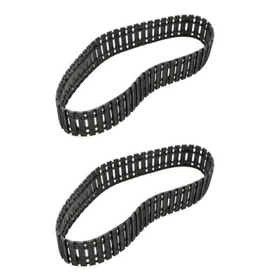 BrewJa 2PCS Rubber Tracks Caterpillar Tank Chassis 66/53/42cm Closed Track Tires for Rock Crawler RC Digger Excavator Wheel Spare Parts (Color : G 21x 2.2cm)