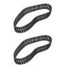 BrewJa 2PCS Rubber Tracks Caterpillar Tank Chassis 66/53/42cm Closed Track Tires for Rock Crawler RC Digger Excavator Wheel Spare Parts (Color : G 21x 2.2cm) view 1