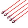 BrewJa 5PCS RC Boat Car Model Colorful Aluminum Alloy Antenna Seat Assembly Tube Sleeve with Cap+Mount Kit L320mm for DIY Accessories (Color : Red and red) view 1