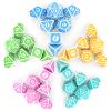 Coyeekn Polyhedral Dice DND Dice, 5 Sets of Dragons and Dungeons,RPG MTG Table Game Vintage Dice Carving Dice (35Pieces) view 1