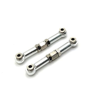 BrewJa Compatible with MJX H6 16207 16208 16209 16210 RC Car Parts Metal Upgrading and Modification, Steering Rod (Color : Silver)
