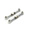 BrewJa Compatible with MJX H6 16207 16208 16209 16210 RC Car Parts Metal Upgrading and Modification, Steering Rod (Color : Silver) view 1