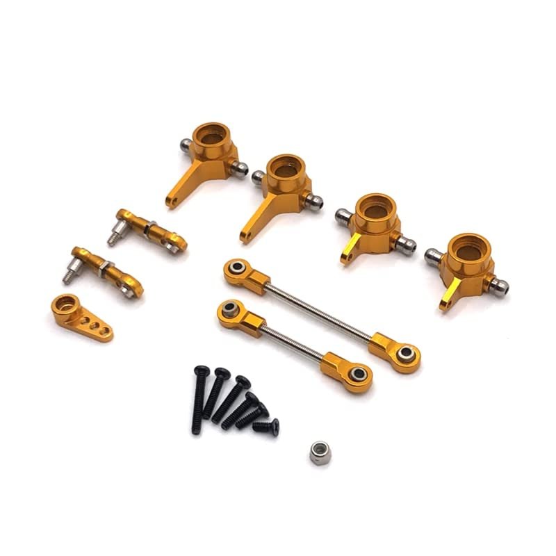 BrewJa Metal Upgrade Steering Cup Steering Link 28T Servo Arm for WLtoys 1/28 284131 K969 K979 K989 K999 P929 P939 RC Car Parts (Color : Yellow)