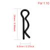 100pcs Black Universal RC Car Body Shell Pin R-Type Clips Compatible with 1/8 1/10 1/16 Scale Redcat HPI Himoto HSP ExceedRC Car Truck Buggy (for 1/10) view 4