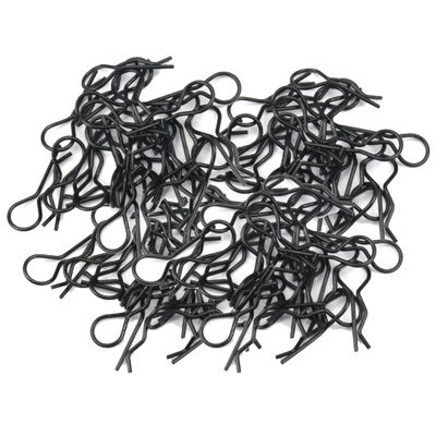 100pcs Black Universal RC Car Body Shell Pin R-Type Clips Compatible with 1/8 Scale Redcat HPI Himoto HSP ExceedRC Car Truck Buggy (for 1/8)