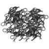 100pcs Black Universal RC Car Body Shell Pin R-Type Clips Compatible with 1/8 Scale Redcat HPI Himoto HSP ExceedRC Car Truck Buggy (for 1/8) view 1