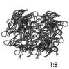 100pcs Black Universal RC Car Body Shell Pin R-Type Clips Compatible with 1/8 Scale Redcat HPI Himoto HSP ExceedRC Car Truck Buggy (for 1/8) view 2