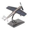 Solar Airplane, Solar Powered Aircraft for Car Tabletop Office Alloy Solar Energy Rotate Airplane Ornaments for Car Office Home Decor Xmas New Year Gift view 1