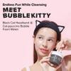 I DEW CARE Meet Bubble Kitty Headband & Bubble Maker Duo - Black Cat Headband and Cat-ppuccino Bubble Foam Maker | Facial Cleansing Duo, Bubble Foam Maker, Gift sets for women view 2