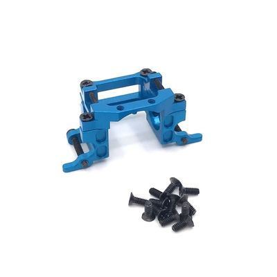 BrewJa Metal Upgrade Refit Front and Rear Gearbox for Mosquito Car 1/28 MINI-Q8 MINI-Q9 RC Car Parts (Color : Sky Blue)