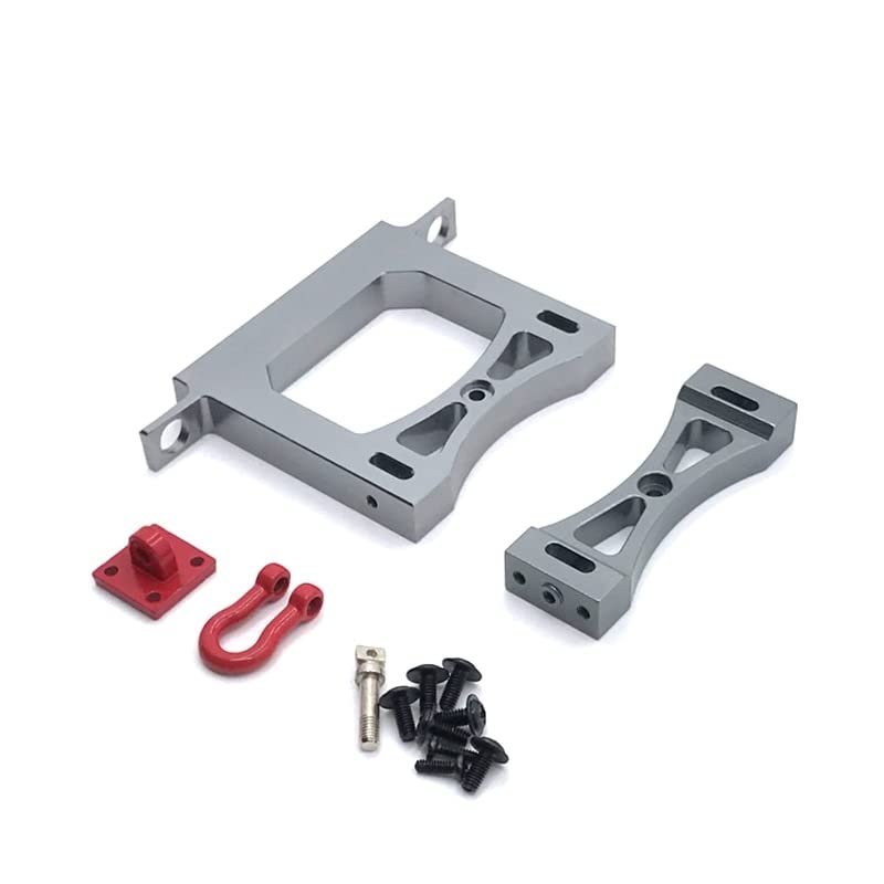 BrewJa Upgrade Metal Rear Bumper Cross Member for WPL C14 C24 C34 C44 B14 B16 B24 B36 for HengLong JJRC FeiYu RC Car Parts