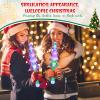 Syhood 6 Pcs Christmas Tree Light Up Wand Christmas LED Wands with Batteries Flashing Glow Wands Light Up Toy for Xmas Show Party Gift Stocking Stuffer Winter Party Decoration view 4