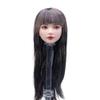 Fremego 1/6 Scale Female Head Sculpt,Beauty Girl Planted Hair Head Carving for 12inch Female PH TBL JO Action Figure Body Collection (C) view 1