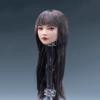 Fremego 1/6 Scale Female Head Sculpt,Beauty Girl Planted Hair Head Carving for 12inch Female PH TBL JO Action Figure Body Collection (C) view 3