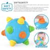 VANLINNY NEW Bumble Ball for Babies,Crawling Sensory Toys for Toddlers,Baby Music Shake Preschool,Dancing Interactive Sounds Infants Toy,Bouncing Learning Ball,Ideal Gift for Boys Girls(Blue) view 4